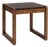 Vintage Mid-Century Modern Architectural Cube End Table in Tobacco Walnut For Sale