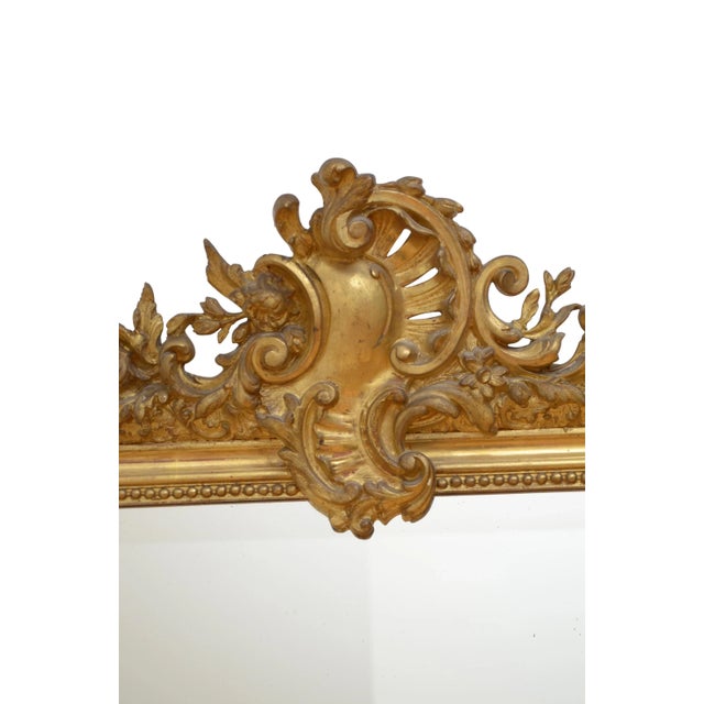 19th Century Giltwood Wall Mirror For Sale - Image 11 of 15