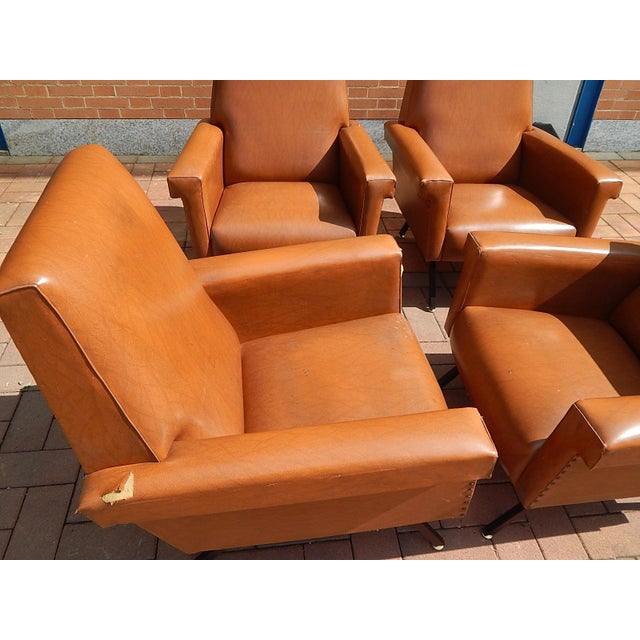 Italian Armchairs, 1950s, Set of 4 For Sale - Image 7 of 14