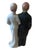 Bisque porcelain wedding cake topper of a bride and groom from the 1940s, made in occupied Japan. Perfect for a modern day...