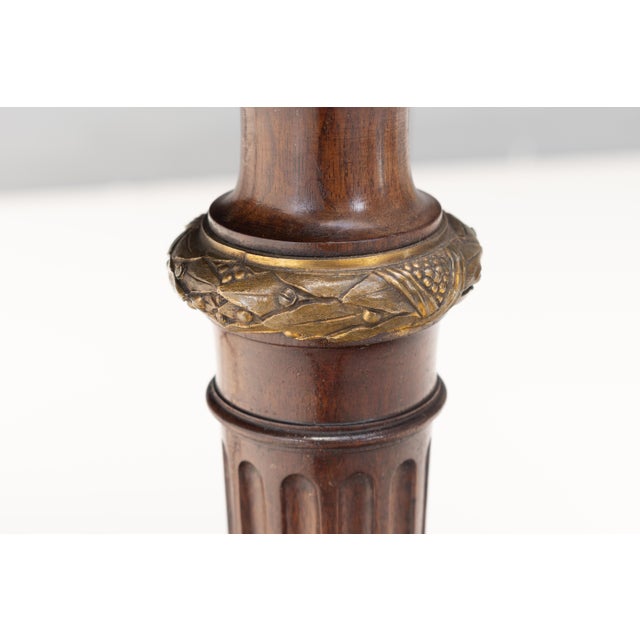 Leather Top Writing Desk, 1900s For Sale - Image 10 of 12