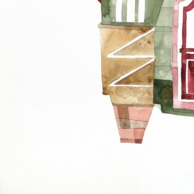 Town House New York - Original New York Architectural Watercolor Painting on Paper For Sale In Los Angeles - Image 6 of 7