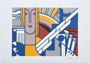 After Roy Lichtenstein, "Modern Art", 1990s, Silk-Screen