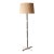 Mid Century Modern Black Metal and Aluminum Floor Lamp For Sale
