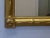 Split baluster faux bamboo, block corner giltwood mirror.