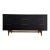 1960s Black Kent Coffey Tableau 9 Drawer Credenza/Dresser/Media Console For Sale