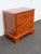 Wood Solid Wood Nightstands End Side Bedside Tables a Pair 6588 For Sale - Image 7 of 18