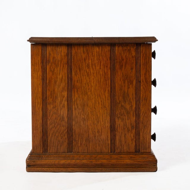 Antique Oak Spool Cabinet For Sale - Image 13 of 13