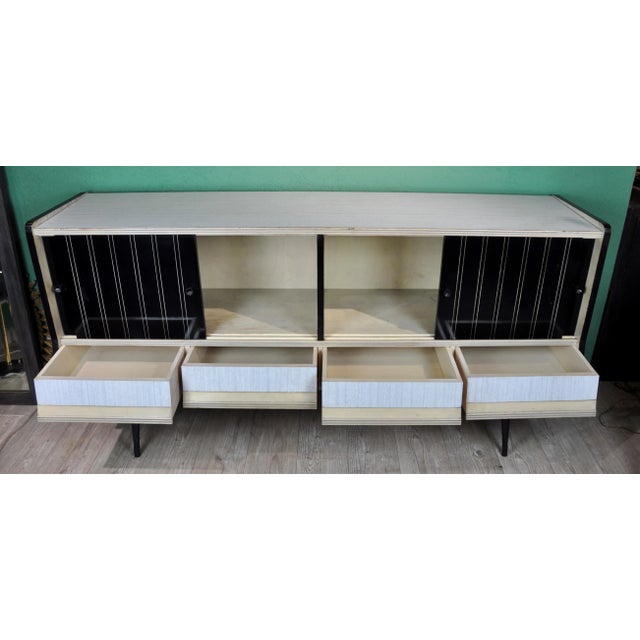Spanish Black & White Sideboard, 1960s For Sale - Image 11 of 18