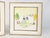 Italian Wall Decorative Ceramic Tiles with Wooden Frame by Lina Poggi Assalini for Ce. As., 1950s, Set of 2 For Sale - Image 4 of 11