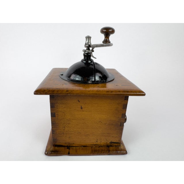 Vintage Peugeot Frères Wooden Manual Coffee Grinder For Sale - Image 10 of 17