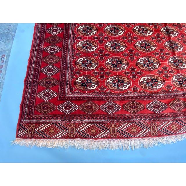 Tribal Turkmen Tekke Living Area Rug For Sale - Image 3 of 9
