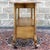 Vintage French Louis Xv Blond Walnut 2 Drawer Drop Leaf Rolling Serving Cart or Bar Cart For Sale - Image 11 of 18
