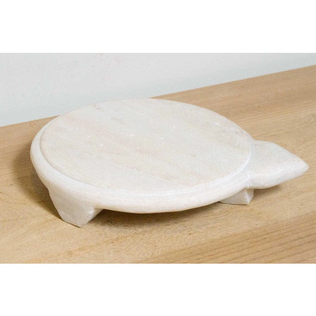 Modern Marble Chapati Plate For Sale - Image 4 of 6