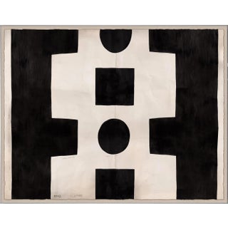 Black and White Abstract Art Print in Acrylic Box Frame by Paule Marrot For Sale