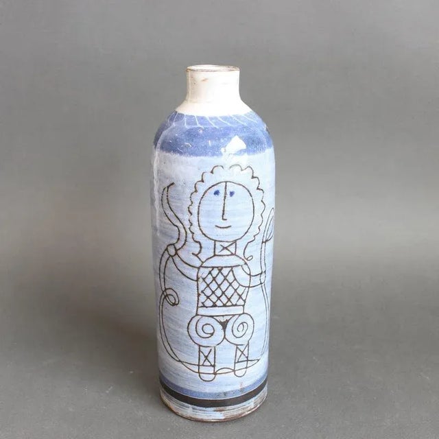 Mid-Century French Ceramic Vase by Michel Barbier, 1960s For Sale - Image 13 of 13
