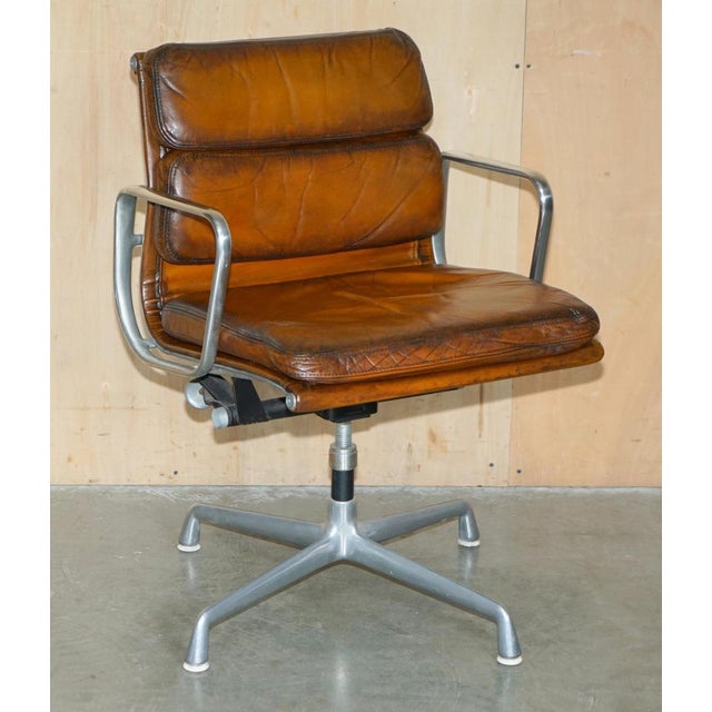 Chanel NYC Soft Pad Captain's Chair in Hand-Dyed Leather from Herman Miller, 1977 For Sale - Image 14 of 18
