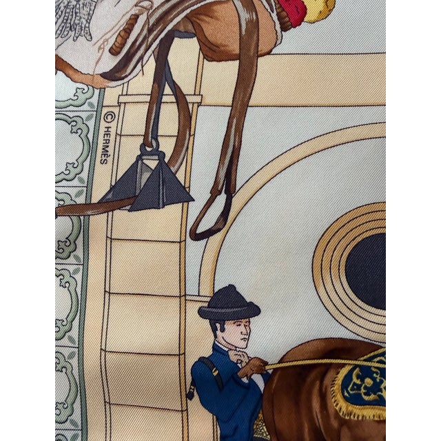 Hermès Real Escuela Andaluza Silk Scarf 1996 Designed by Hubert De Watringant For Sale In New York - Image 6 of 9