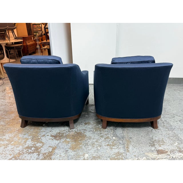 2010s Laura Kirar for Baker Furniture Neue Lounge Chairs, Pair For Sale - Image 5 of 12