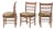 American Rush Seat Ladderback Side Chairs, 3 For Sale