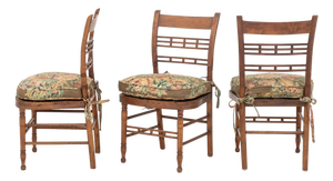 American Rush Seat Ladderback Side Chairs, 3