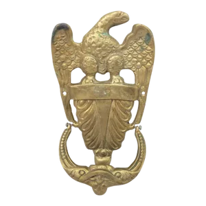 9.5" Vintage Brass American Eagle Door Knocker