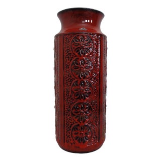 Large Flower 973-45 Ceramic Vase from Bay Keramik, Germany, 1970s For Sale