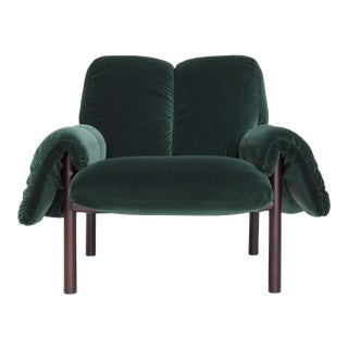 Modern Dark Green Violet Chair For Sale