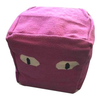 Purple “Eye” Pouf by Aelfie For Sale