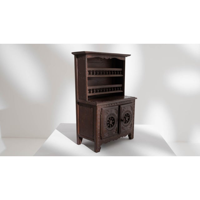 Wood Miniature Wooden Cabinet from Nineteenth-Century France For Sale - Image 7 of 18
