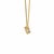 14k Yellow Gold Bezel-Set Emerald Cut Diamond Necklace For Sale - Image 4 of 7