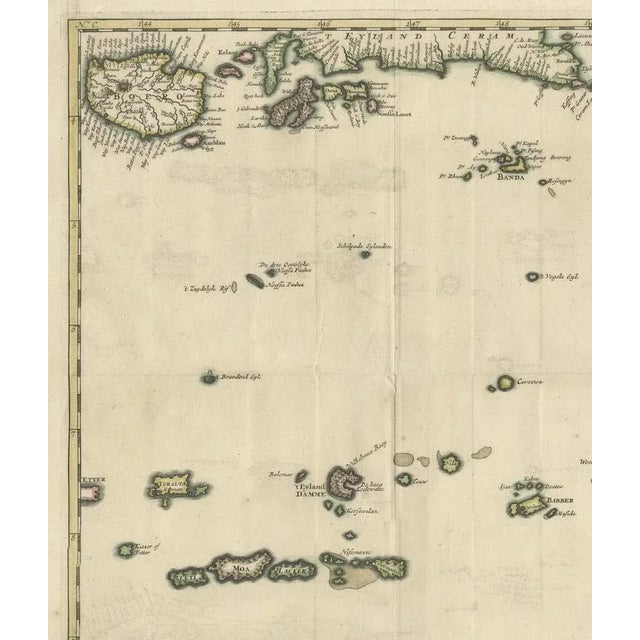 Antique Map of the Banda Islands and Indonesia and Northern Australia For Sale - Image 5 of 6
