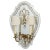 1950s Pair French Eglomise Mirrored Wall Sconces,1950 France. For Sale - Image 5 of 10
