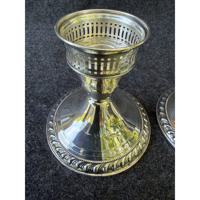 Vintage pair of polished, weighted sterling silver Duchin candlesticks. Marked on the base. Very nice condition. They...