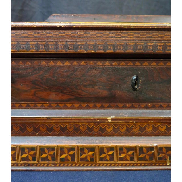 Art Nouveau Vintage Antique Continental Humidor For Sale - Image 3 of 12