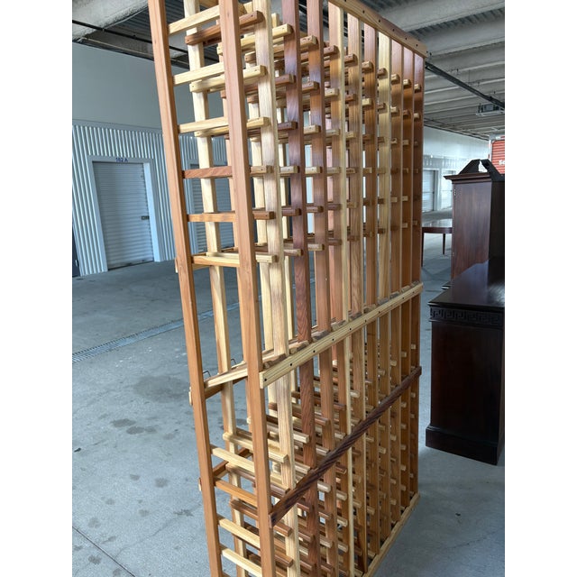 Heart of Redwood 150 Bottle Wine Rack, 21st Century For Sale - Image 4 of 6