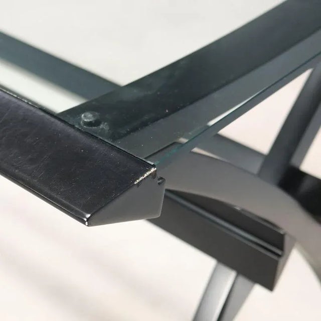 Wood and Glass Desk, 1980s-1990s For Sale - Image 6 of 12