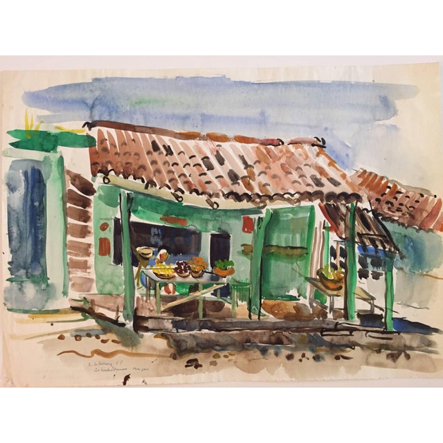 Katherine Librowicz, Mexican House with Porch, 1965 For Sale