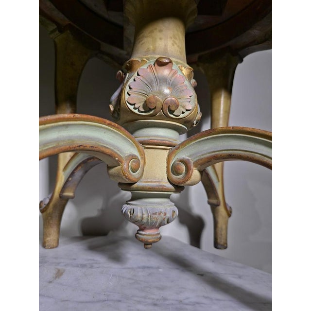 Gold Set of 19th Century Italian Stools, 1850s For Sale - Image 8 of 18