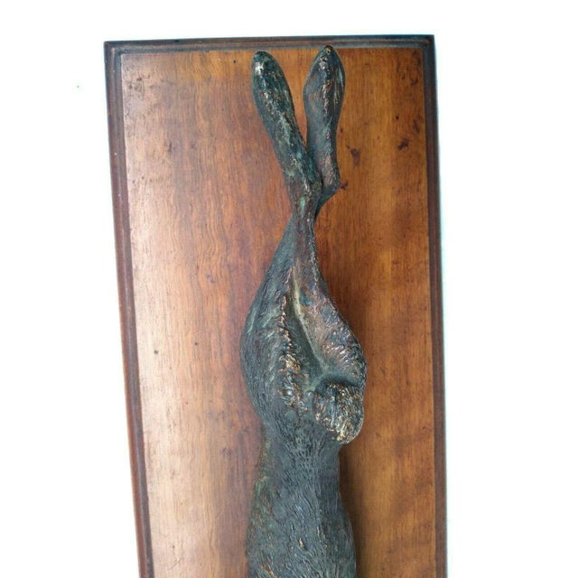 Antique 19th Century Austrian Viennese Cold Painted Vienna Bronze Nature Morte Game Sculpture of Paper Clip in the Form of Rabbit or Hare For Sale - Image 4 of 13
