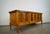 American of Martinsville 1960’s Hollywood Regency Burl Wood & Travertine Credenza / Low Console Table For Sale - Image 4 of 12