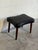Black Leather Teak Ottoman Danish Mid-Century Modern 1960s For Sale - Image 4 of 8