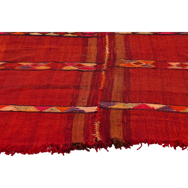 Vintage Turkish Kilim Rug, 05'07 X 05'07 For Sale - Image 4 of 10