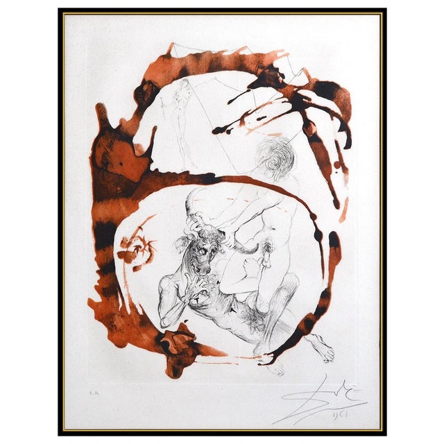 Message us to inquire about custom framing options! (Included for free with every purchase) The artwork here, "Theseus and...