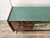 Mid-Century Modern Mahogany Sideboard with Aqua Green Glass and Central Bar, 1950 For Sale - Image 4 of 18