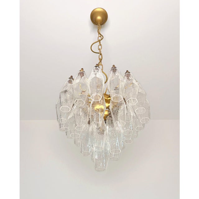 Murano Murano Poliedri Chandelier - 32 Glass – Carlo Scarpa Design For Sale - Image 4 of 6