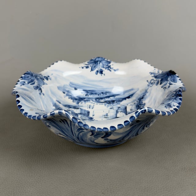 Albisola Majolica Centerpiece Bowl by F. Piera For Sale - Image 7 of 11