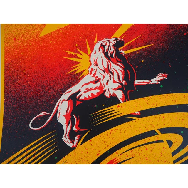 Contemporary Shepard Fairey, Bad Brains, Into the future, Lithograph For Sale - Image 3 of 6