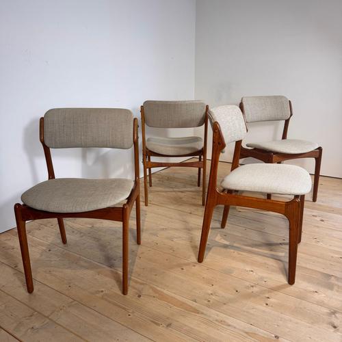 Teak Chairs by Erik Buch, 1960s, Set of 4 For Sale - Image 6 of 8