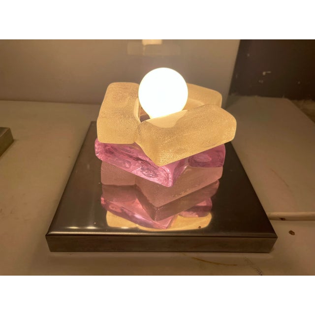 Italian Murano Glass Sconces by Albano Poli for Poliarte, 1970s , Set of 2, in None conditions. Designed 1970 to 1979 Up...